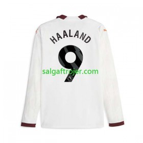 Manchester City Erling Haaland 9 Fodboldtrøjer Udebanesæt 2023/24 Langærmet